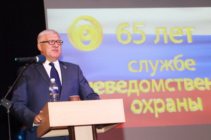 Сергей Брилка поздравил с 65-летием службу вневедомственной охраны войск Росгвардии